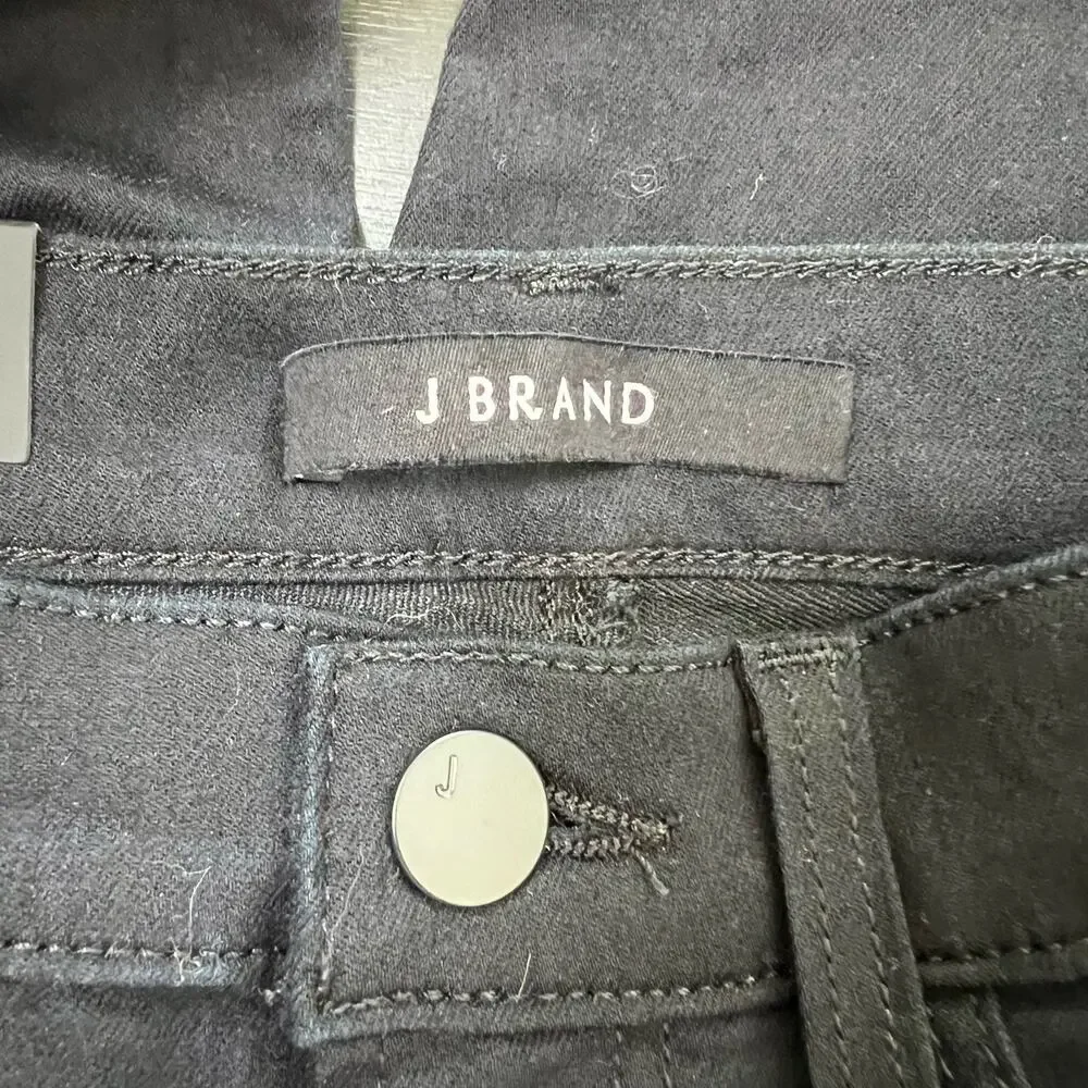 J Brand Super Skinny Skinny Pitch Low Rise Leggings Jeggings Jeans Black Stretch - Picture 7 of 11
